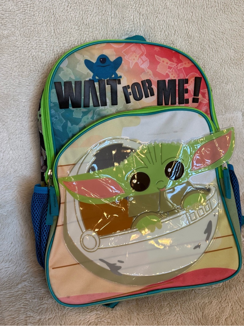 Star Wars Baby Yoda Backpack - Green Teal Multicolor